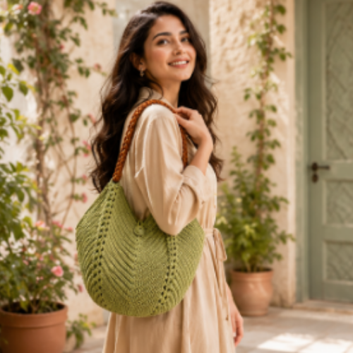 Crochet Square Motif Tote Bag Pattern (PDF)