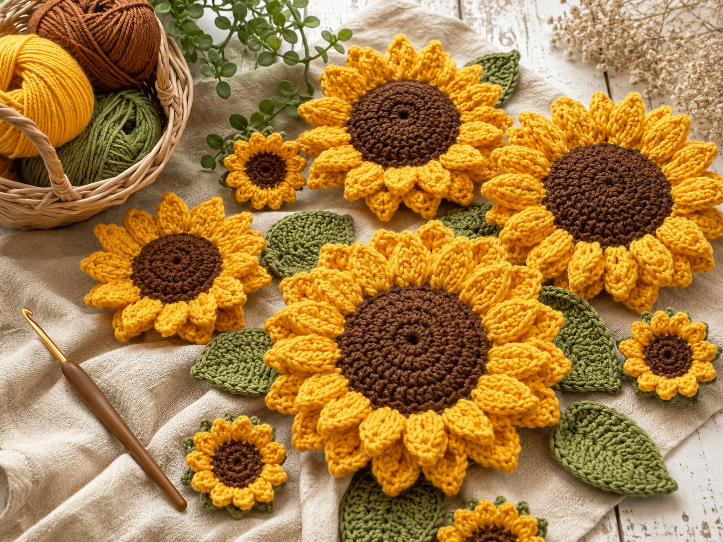 Crochet Sunflower Patterns