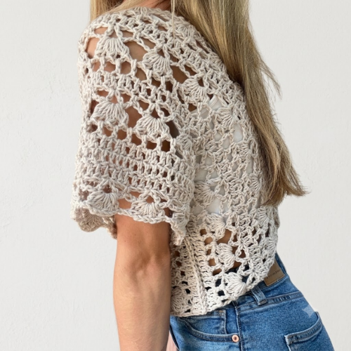 Boho Open Back Crochet Top Pattern (PDF)