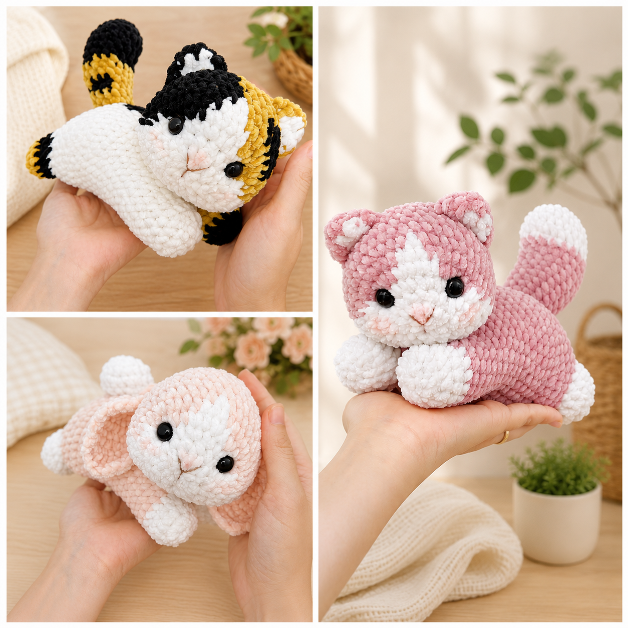Crochet Cat & Bunny Pattern Bundle (PDF)