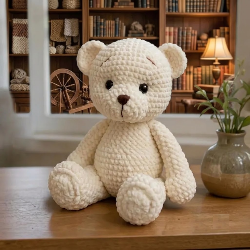 Crochet Cute Teddy Bear Pattern | Amigurumi Plush Stuffed Toy