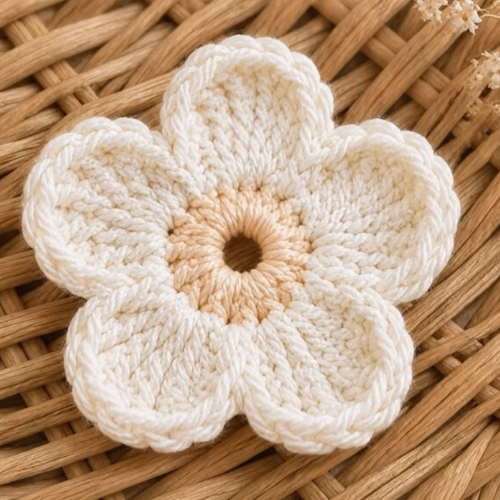 Crochet Daisy Motif Pattern (PDF)