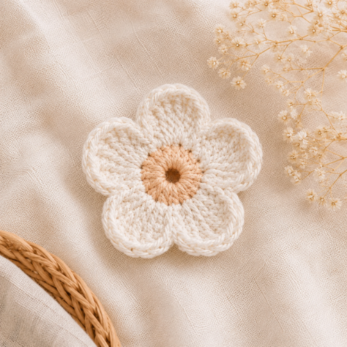 Crochet Daisy Motif Pattern (PDF)