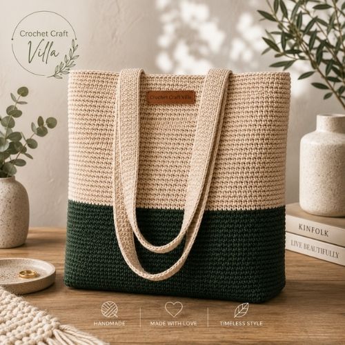 Crochet Tote Bag Patterns For Beginners (PDF)