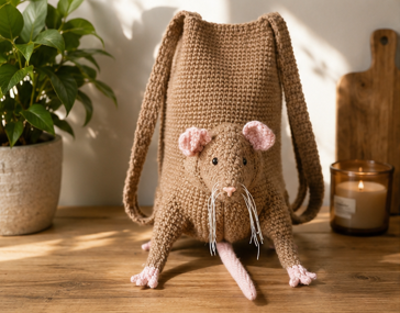 Crochet Handmade Rat Tote Bag (PDF)