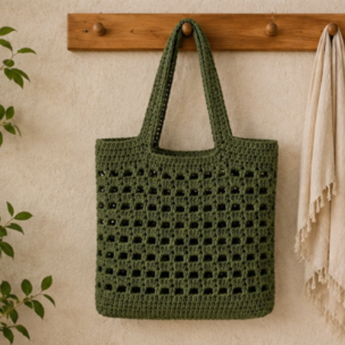 Crochet Mesh Tote Bag PDF | Handmade Tote Bag Tutorial