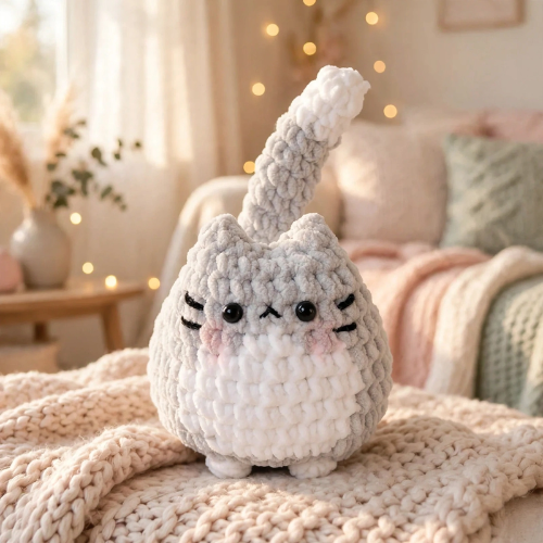 Crochet No Sew Cat Pattern (PDF) | One Piece