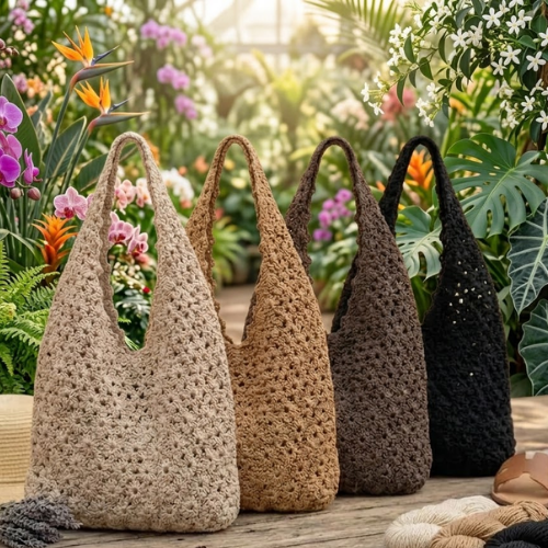 Crochet Raffia Tote Bag Pattern (PDF)