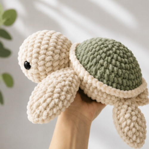 Crochet Sea Turtle Plush Pattern (PDF)