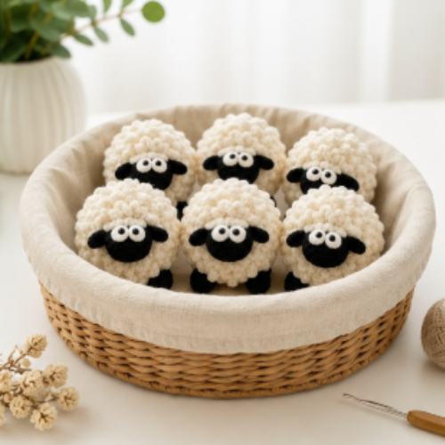 Crochet Sheep Amigurumi Pattern PDF | Cute Plush Sheep Crochet Toy