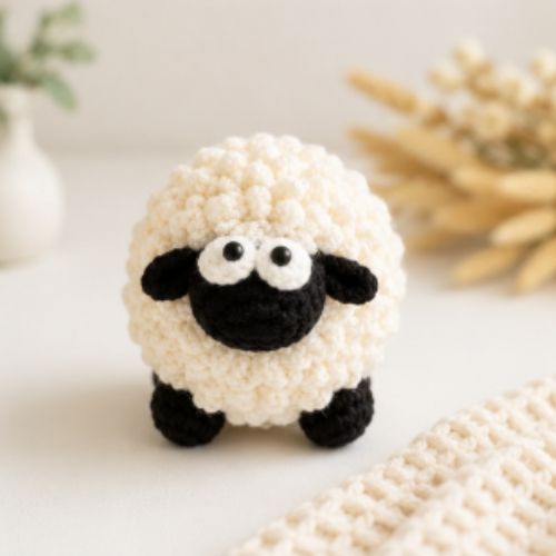 Crochet Sheep Amigurumi Pattern PDF | Cute Plush Sheep Crochet Toy