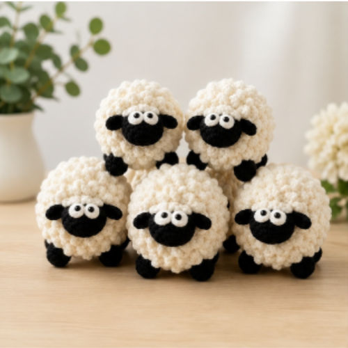 Crochet Sheep Amigurumi Pattern PDF | Cute Plush Sheep Crochet Toy