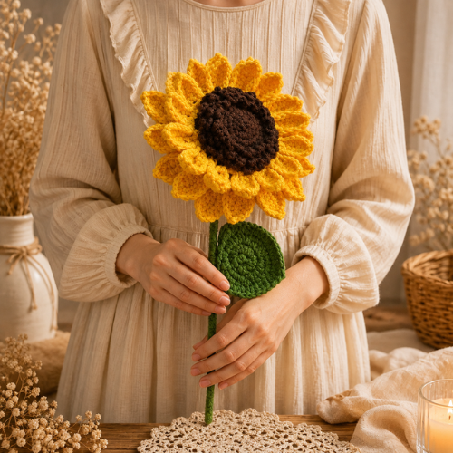 Crochet Sunflower Bouquet Pattern (PDF)