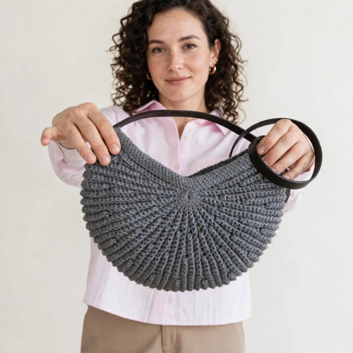 Crochet Textured Tote Shooper Bag Pattern (PDF)