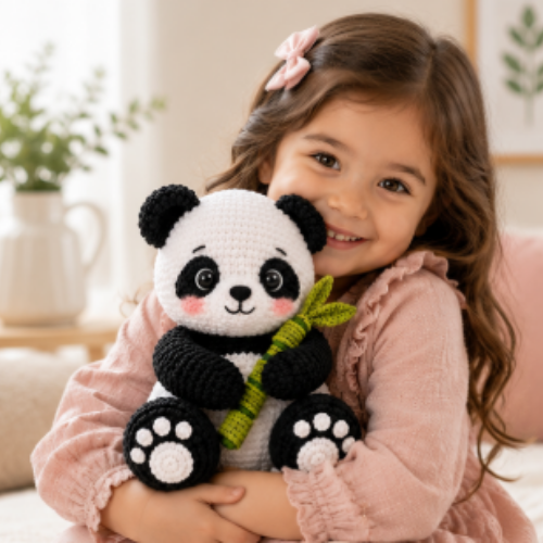 Crochet Cute Panda Pattern (PDF) | Plush Amigurumi Pattern