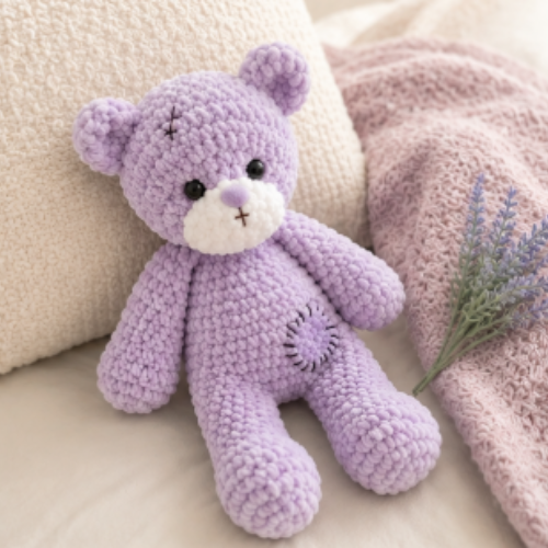 Crochet Cute Teddy Bear Pattern (PDF) | Amigurumi Animal | Digital Download
