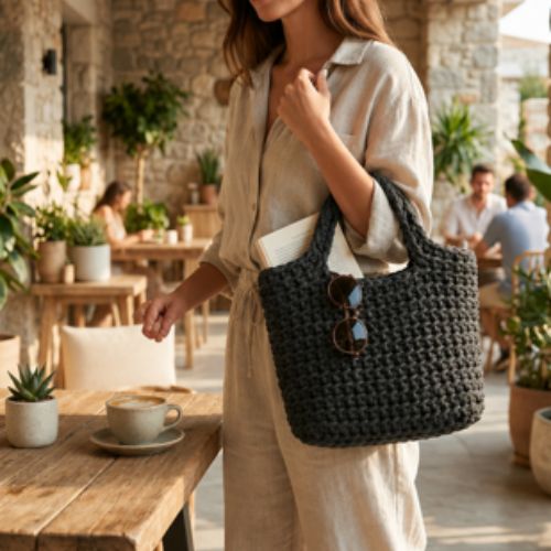 Modern Crochet Tote Bag Pattern (PDF)