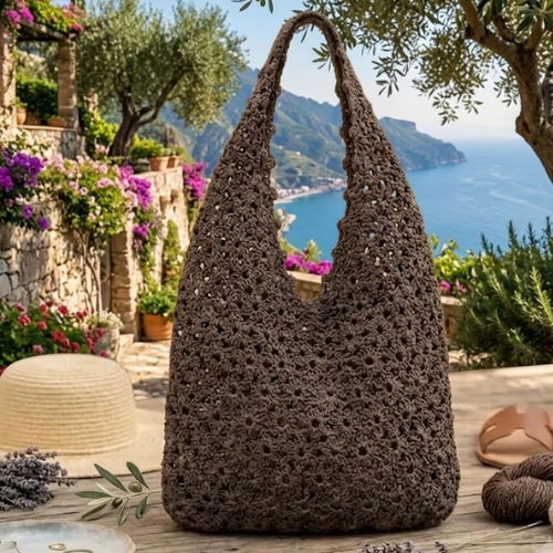 Crochet Raffia Tote Bag Pattern (PDF)