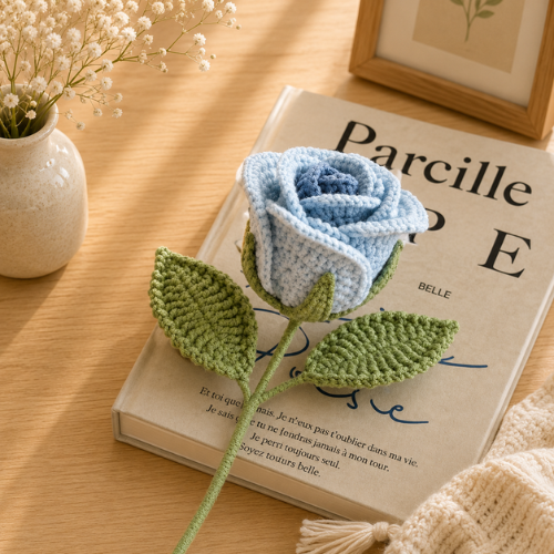 Realistic Rose Crochet Pattern (PDF)