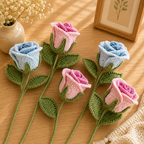 Realistic Rose Crochet Pattern (PDF)
