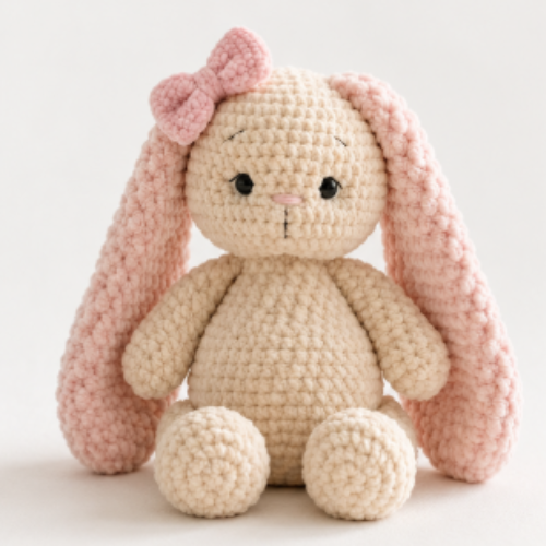 Long Ear Bunny Crochet Toy Pattern (PDF)
