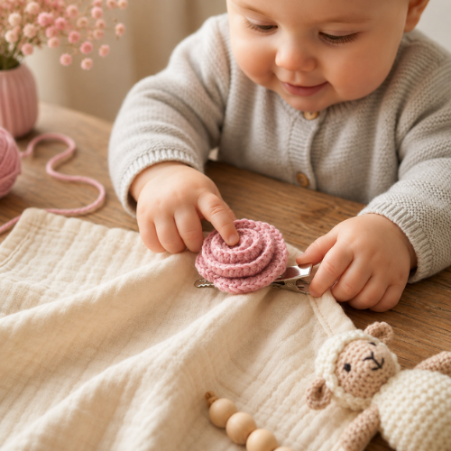 Sweet Blossom Hair Clip Crochet Pattern (PDF)