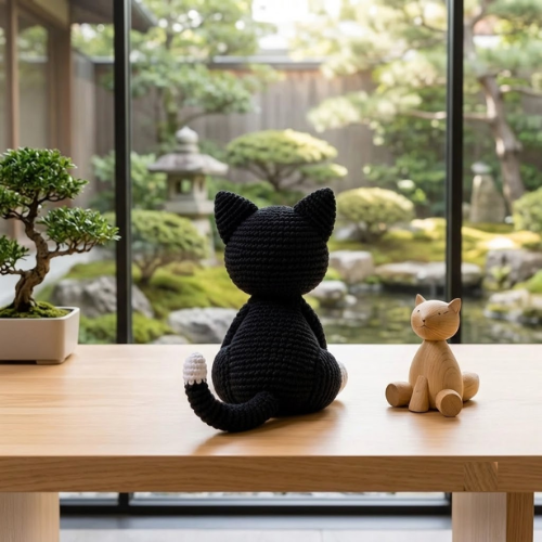 Tuxedo Cat Crochet Pattern PDF | Amigurumi Cat Plush