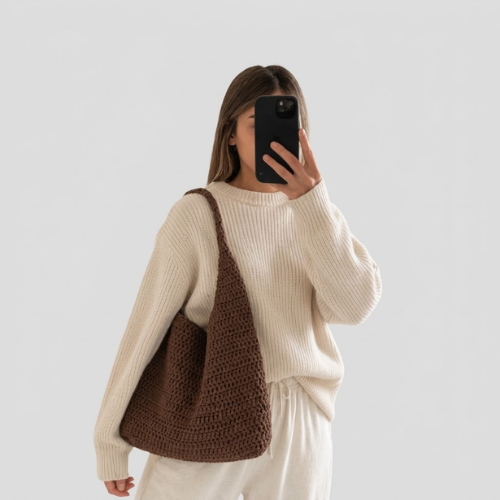Versatile Crochet Brown Tote Bag Pattern PDF